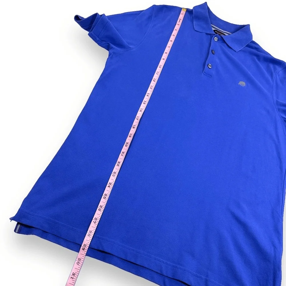 Banana Republic Polo Shirt Mens Medium‎ M Blue Cotton Short Sleeve